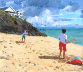 Bowling et battage, Abersoch, 2015