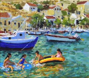 Amusement en dériveurs, Symi, Grèce