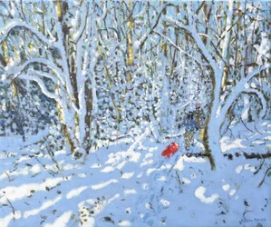 Luge rouge, Allestree Park, Derby, 2022