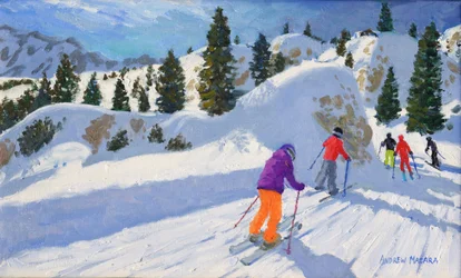 Ski, Rock City, Selva Gardena, Italie, 2016