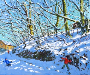Bataille de boules de neige, Upper Hulme, Staffordshire