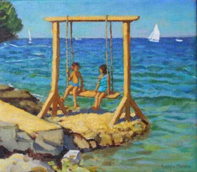 La balançoire, Funtana, Vrsar, Croatie