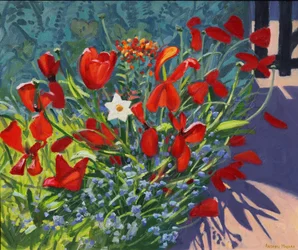 Tulipes près de la porte, 2017