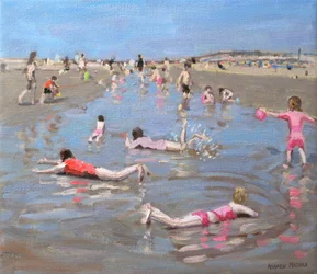 Sables humides, West Wittering (huile sur toile)