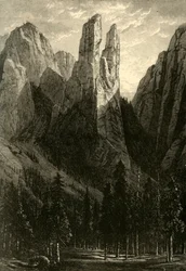 Les flèches de la cathédrale, 1872
