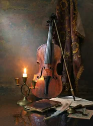 Étude pour violon à la lueur d