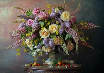 Nature morte florale somptueuse