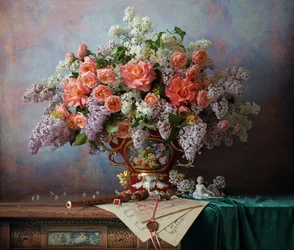 Mélodie de roses et de lilas
