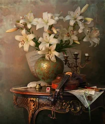 Lys vintage et violon