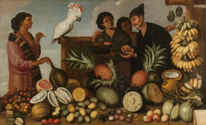 Un étal de marché à Batavia, vers 1640-1666 (huile sur toile)