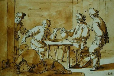 Dans le bar, 1633