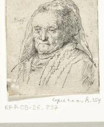 Buste portrait de la mère de Rembrandt