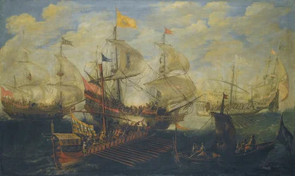 Bataille navale entre Turcs et Chrétiens