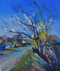 Le sentier du village en fleurs