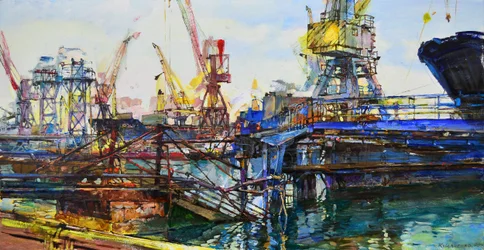Port industriel très animé