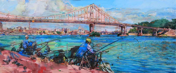 Pêche sous le pont