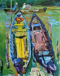 Bateaux de la rivière Peaceful
