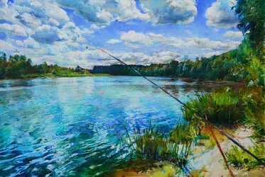 Pêche tranquille en rivière