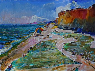 Une journée ensoleillée à la plage