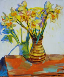 Nature morte aux jonquilles éclatantes