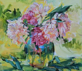 Bouquet de pivoines aux couleurs éclatantes