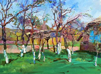 Un jardin printanier plein de vie
