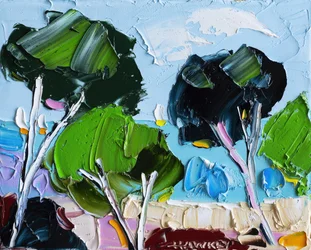 Paysage estival lumineux