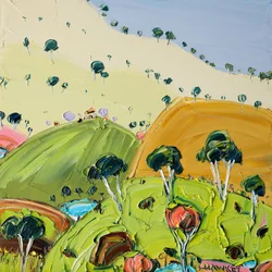 Des collines vallonnées aux couleurs chatoyantes