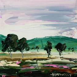 Des arbres dans une campagne pleine de vie