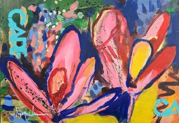 Abstrait floral éclatant