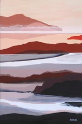Paysage abstrait en couches