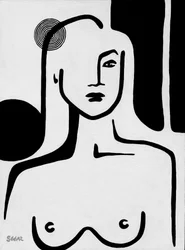 Portrait minimaliste au naturel