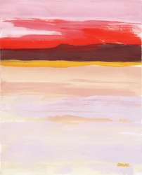 Horizon abstrait et éclatant