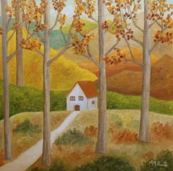 Maison de campagne en automne