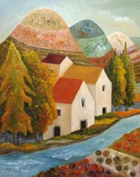 La rivière du village d