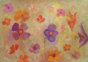 Jardin fleuri et coloré
