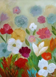 Jardin fleuri et coloré