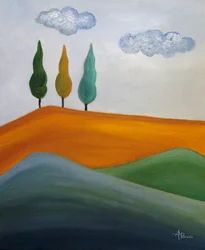 Des collines vallonnées aux couleurs chatoyantes