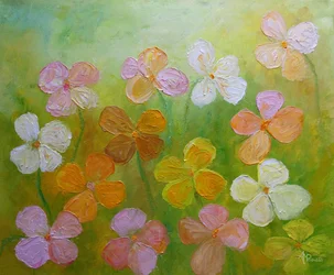 Fleurs printanières hautes en couleur