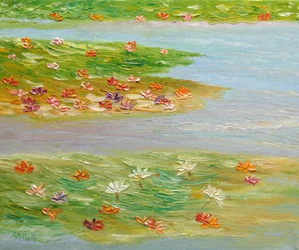 Nénuphars colorés