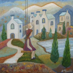 Balançoire de village de rêve