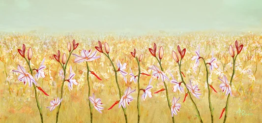Fleurs des champs dorés