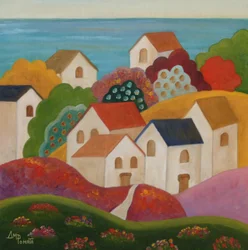 Village méditerranéen idyllique