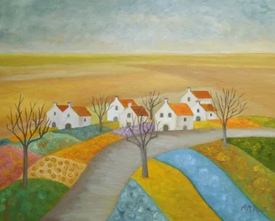 Village de campagne paisible