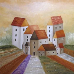 Le paisible village de la lavande