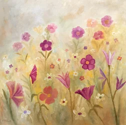 Champ de fleurs aux couleurs éclatantes