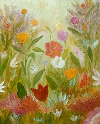 Un jardin fleuri et coloré