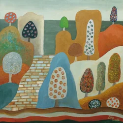 Paysage forestier fantaisiste