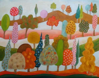 Paysage forestier fantaisiste