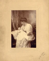 La duchesse Evelyn Cavendish avec sa fille Lady Anne